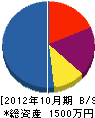 （合）マガタケ 貸借対照表 2012年10月期