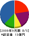 石田建材工業 貸借対照表 2008年9月期