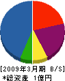 熊本照設 貸借対照表 2009年3月期