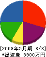 小野工業 貸借対照表 2009年5月期