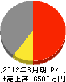 田村建設 損益計算書 2012年6月期