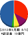 赤坂建設 貸借対照表 2012年6月期