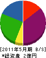 田中興業 貸借対照表 2011年5月期