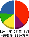 大竹建設 貸借対照表 2011年12月期