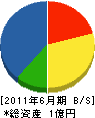 鈴木組 貸借対照表 2011年6月期