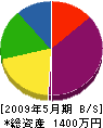 佐々木通信サービス 貸借対照表 2009年5月期