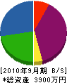 日新土木 貸借対照表 2010年9月期