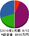本田電気 貸借対照表 2010年2月期