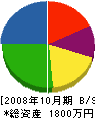 山口電気商会 貸借対照表 2008年10月期