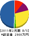 ダイセイ電気 貸借対照表 2011年2月期