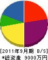 南沢工務店 貸借対照表 2011年9月期