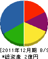 信濃酒井建設 貸借対照表 2011年12月期
