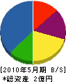 小川建設 貸借対照表 2010年5月期