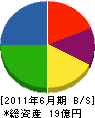 長坂建設興業 貸借対照表 2011年6月期