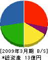 日本環境調査研究所 貸借対照表 2009年3月期