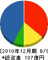 宮坂建設工業 貸借対照表 2010年12月期