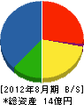 石井工務店 貸借対照表 2012年8月期