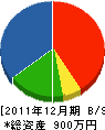 岩枝電気工務店 貸借対照表 2011年12月期