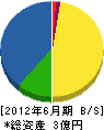 菅野建設 貸借対照表 2012年6月期