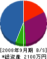 岩田電氣工業 貸借対照表 2008年9月期