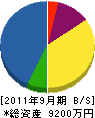 千葉グリーンサービス 貸借対照表 2011年9月期