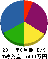 マルフジ竹田商会 貸借対照表 2011年8月期