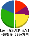 本田ポンプ店 貸借対照表 2011年5月期