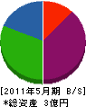 塚原土木 貸借対照表 2011年5月期