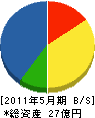 菅野建設工業 貸借対照表 2011年5月期