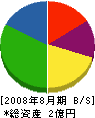 日本クリーナー 貸借対照表 2008年8月期