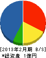 柴田建設 貸借対照表 2013年2月期
