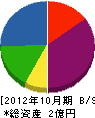 静岡システム特機 貸借対照表 2012年10月期