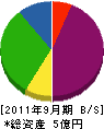 大堀 貸借対照表 2011年9月期