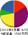 池田畳店 貸借対照表 2012年8月期