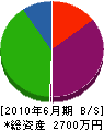辻正電気 貸借対照表 2010年6月期