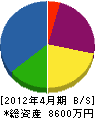 戸田電機工業所 貸借対照表 2012年4月期
