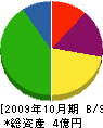 上野建設 貸借対照表 2009年10月期