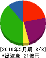 竹中製作所 貸借対照表 2010年5月期