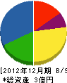 豊州建設 貸借対照表 2012年12月期