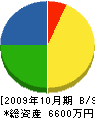 斎藤電気工事店 貸借対照表 2009年10月期