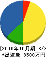 松本建工 貸借対照表 2010年10月期