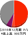 田島建具 損益計算書 2010年12月期
