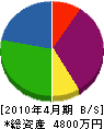 千葉電機商會 貸借対照表 2010年4月期