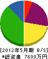 水村電機 貸借対照表 2012年5月期