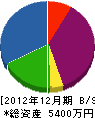 中村電気工事 貸借対照表 2012年12月期