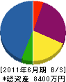 新田建設 貸借対照表 2011年6月期