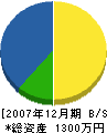 高田畳兵商店 貸借対照表 2007年12月期