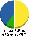 佐藤電設 貸借対照表 2012年6月期