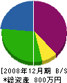山壱水道 貸借対照表 2008年12月期