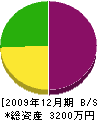 田所興業 貸借対照表 2009年12月期